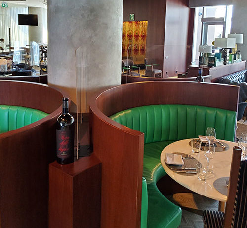 The Victor Lounge Parq Casino Plexiglass Barriers Booths